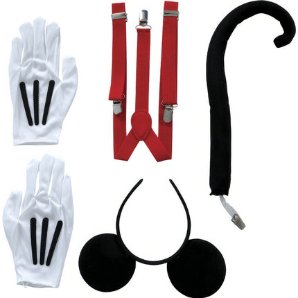 Set Disfraz Mickey Mouse Hombre 4 piezas