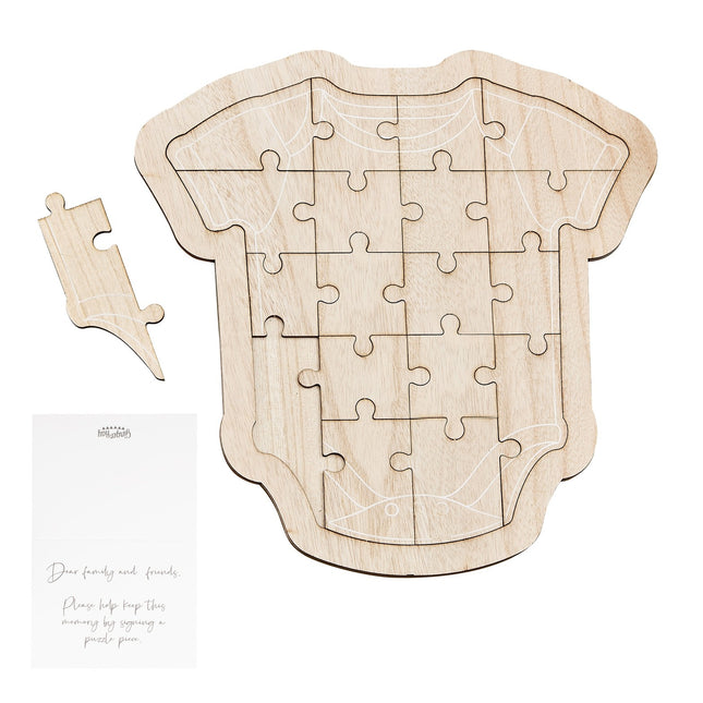 Libro de visitas Puzzle Baby Madera 31cm