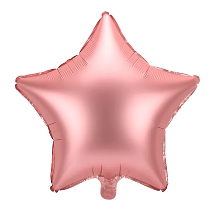 Globo de Helio Estrella Oro Rosa Vacío 48cm