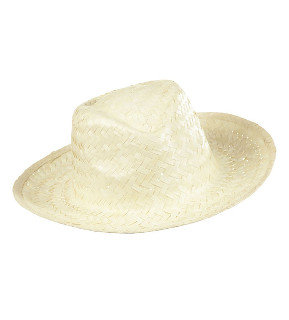 Sombrero Vaquero Paja Blanco