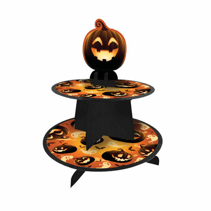 Decoración de Mesa Naranja Halloween Calabazas 36cm