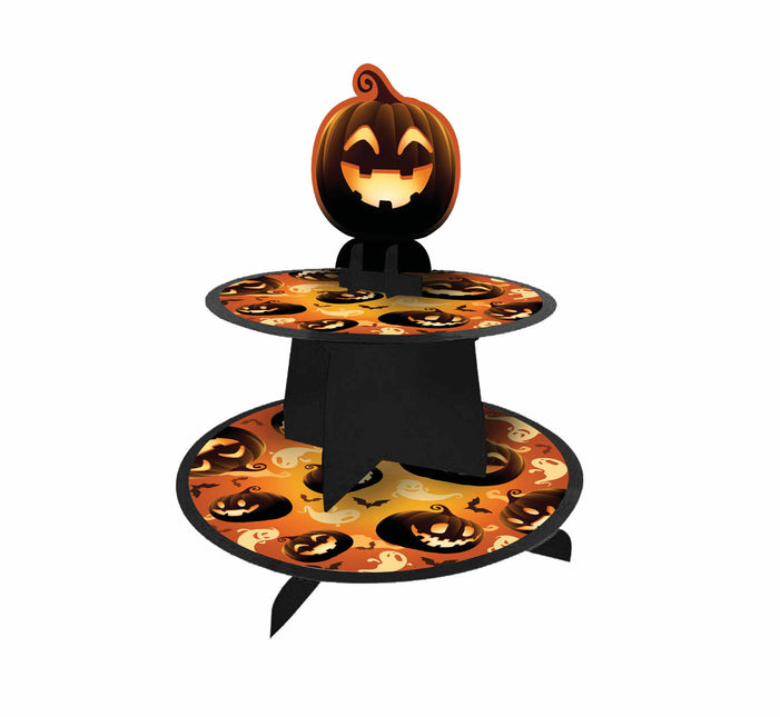 Decoración de Mesa Naranja Halloween Calabazas 36cm