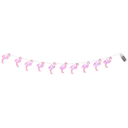 Guirnalda luminosa LED Flamingo 1,4m