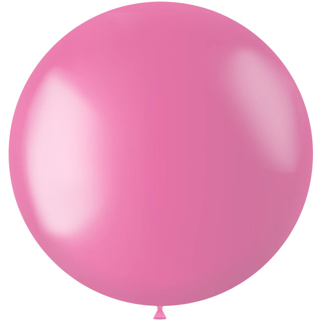 Globo Rosa Metalizado Rosa Chicle 80cm