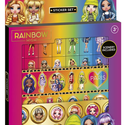 Juego de pegatinas Rainbow High