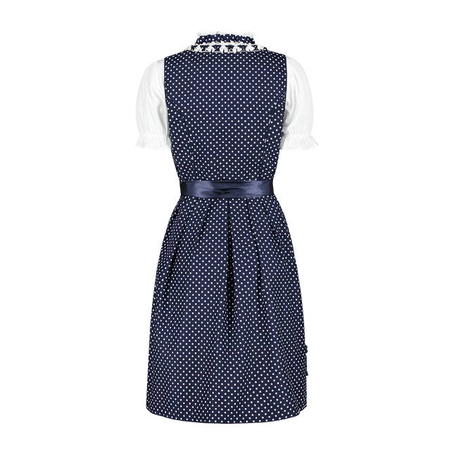 Blanco Azul Vestido Dirndl Oktoberfest Señoras