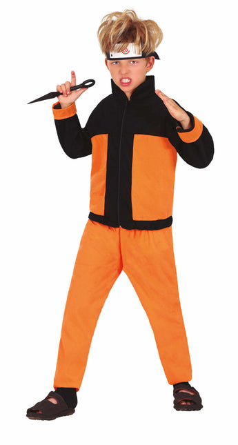 Disfraz de Ninja Niño Naranja Negro