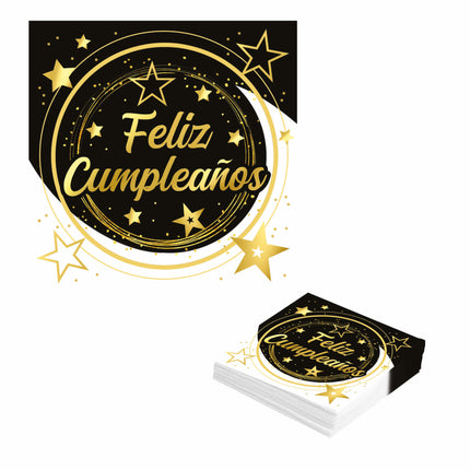 Servilletas Feliz Cumplea-os 33cm 12pcs