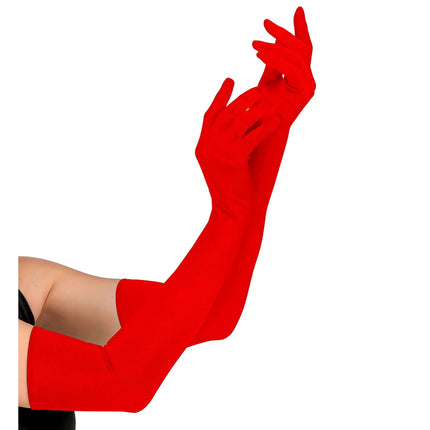 Guantes rojos Lycra