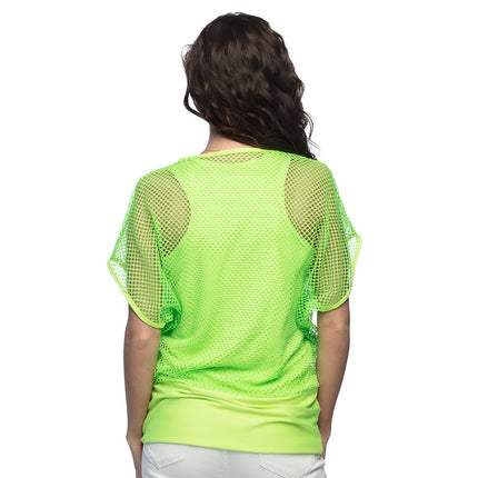 Camisa de rejilla Verde Señoras M/L