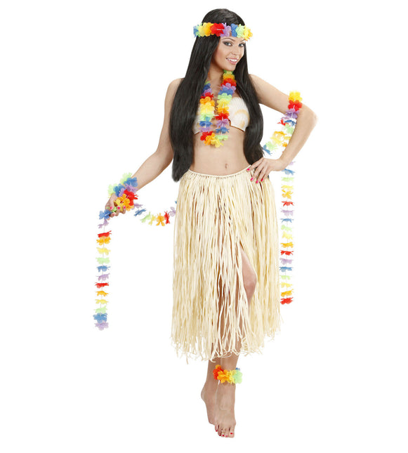 Corona hawaiana de colores 3m