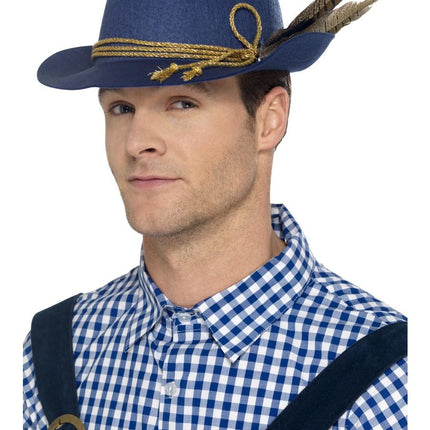 Oktoberfest Sombrero Tiroler Azul