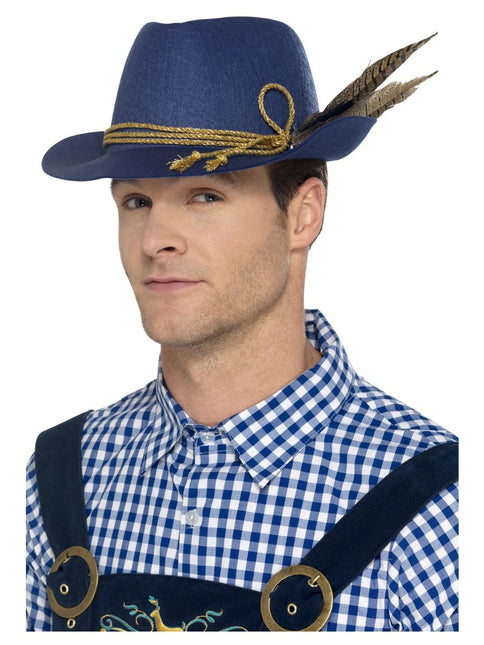 Oktoberfest Sombrero Tiroler Azul