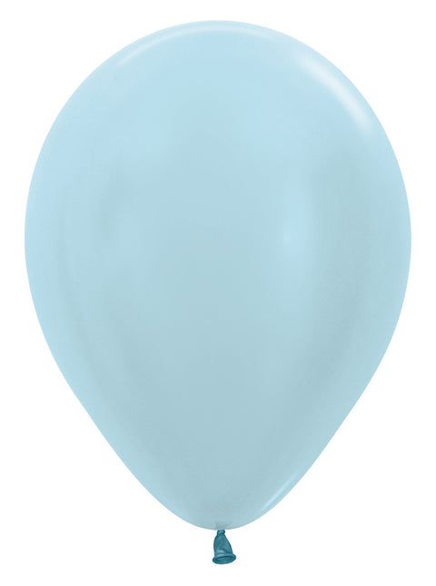 Globos Azul Perla 30cm 50pcs