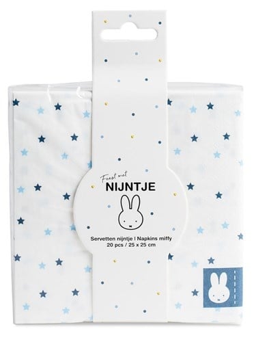 Servilletas Miffy Azul 25cm 20pcs