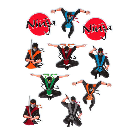 Pegatinas Ninja 4uds.