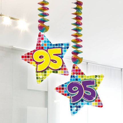 Decoración Colgante 95 Años 75cm 2pcs