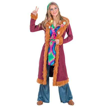 Disfraz Hippie 60S Rosa Mujer