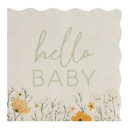 Servilletas Baby Shower Hello Baby 16pcs