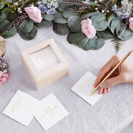 Caja para tarjetas de boda 9,5 cm