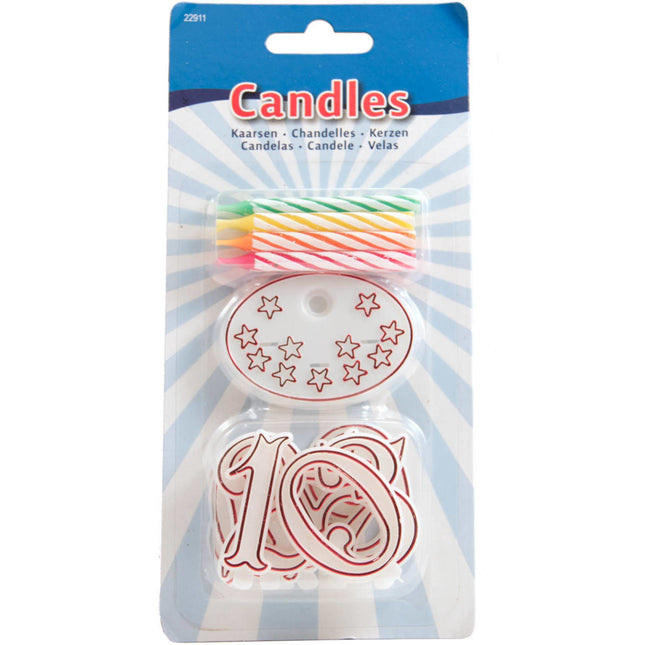 Juego de Velas con Figuras 5,5cm 8pcs