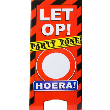 Señal de advertencia Hooray Personalizable 62,5cm