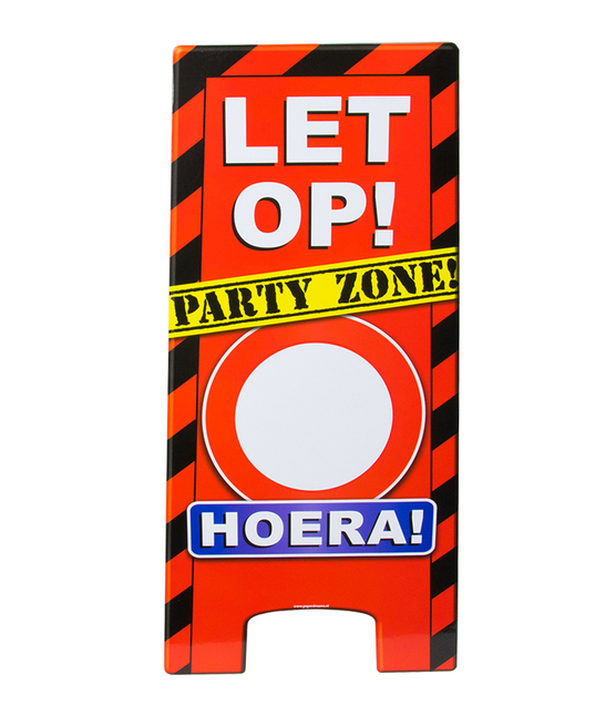 Señal de advertencia Hooray Personalizable 62,5cm