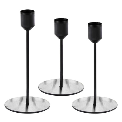 Candelabro Negro 3pcs