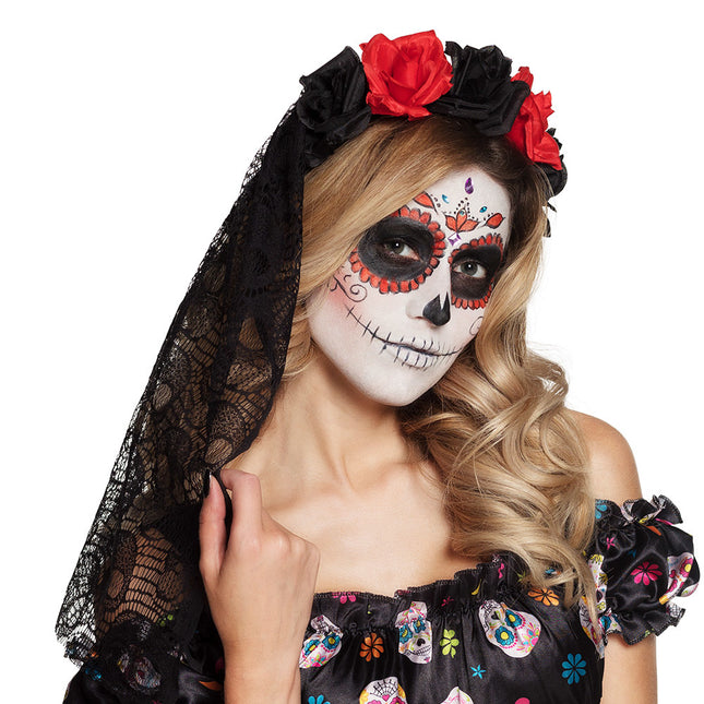 Diadema Halloween La Rosa