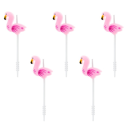 Velas Flamingo 3cm 5pcs