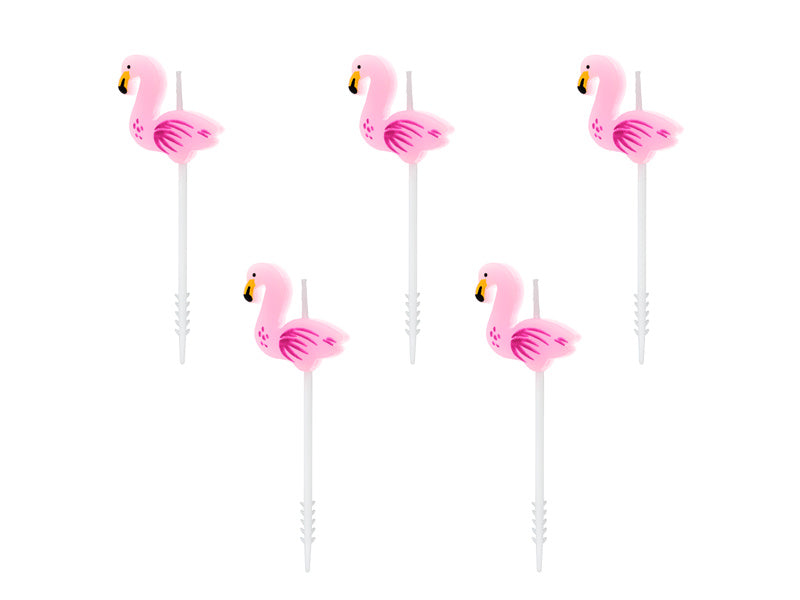 Velas Flamingo 3cm 5pcs