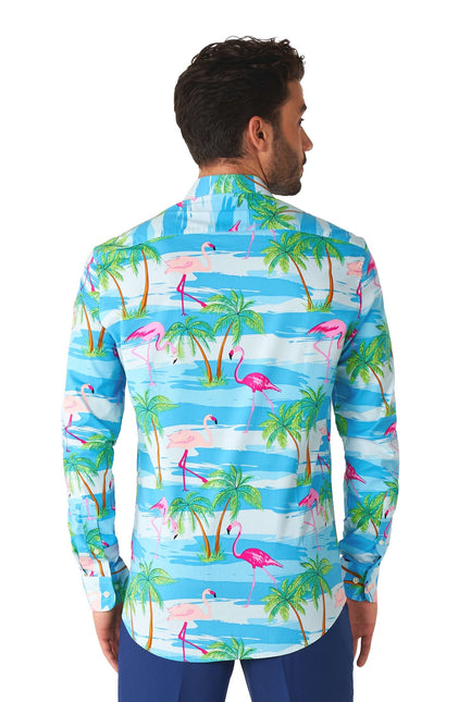 Camisa Hawaii Flamingo OppoSuits Hombre