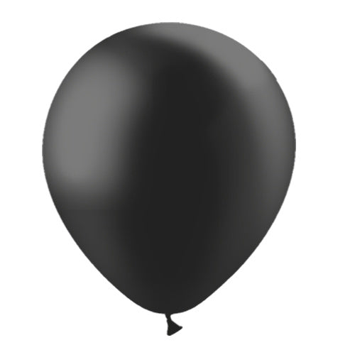 Globos Negros Metálicos 30cm 10pcs