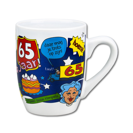 Taza 65 Años 12cm