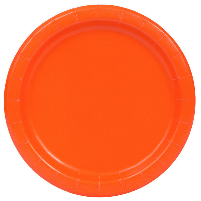 Platos Naranja 22cm 8ud