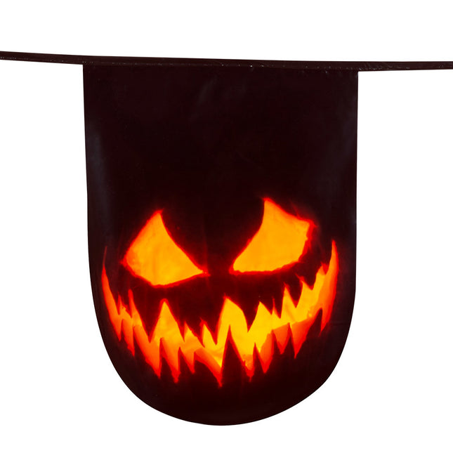 Banderín de Halloween Calabaza espeluznante 6m