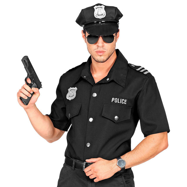 Blusa Policía Hombres Negros