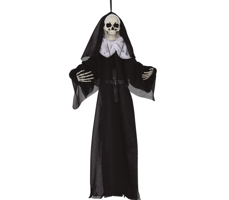 Halloween Monja Colgante Esqueleto 50cm