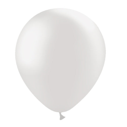 Globos Gris Claro Metalizados 30cm 50pcs