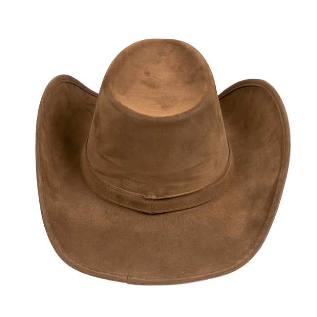 Sombrero de vaquero Piel sintética Marrón 43cm