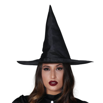 Sombrero de bruja de Halloween Negro 45cm