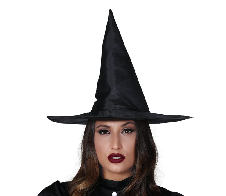 Sombrero de bruja de Halloween Negro 45cm