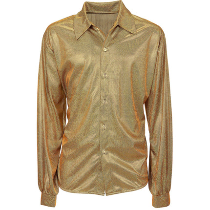 Camisa Disco 70S Oro Hombre