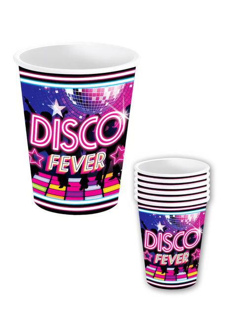 Disco 70S Vasos 240ml 6uds.