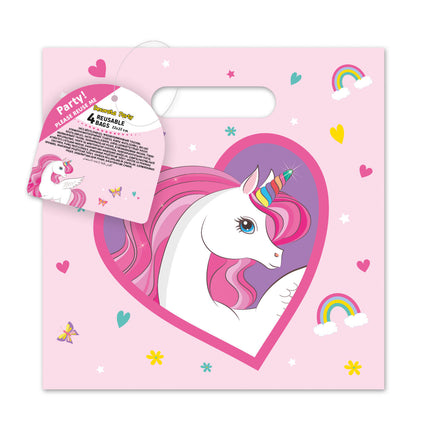 Bolsas para compartir unicornio 4uds.