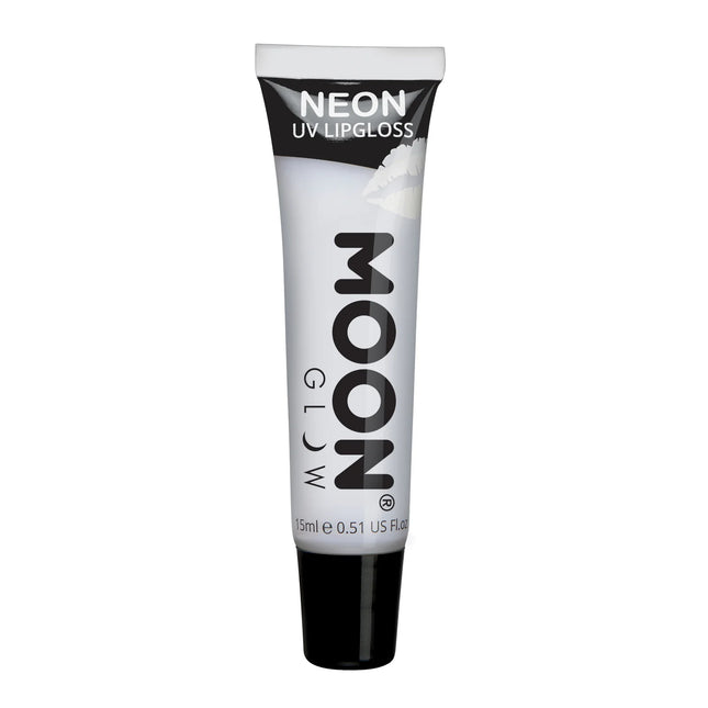 Brillo de Luna Brillo Labial UV Neón Blanco Vainilla 15ml