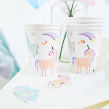 Unicornio Mesa Confeti Arco Iris Xl 45pcs