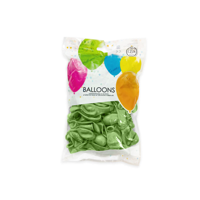 Globos Verdes Metálicos 13cm 100pcs