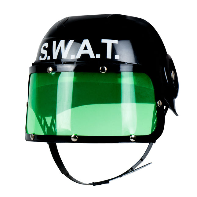 Casco infantil Swat Negro Verde