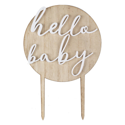 Adorno para tarta Hello Baby 12m